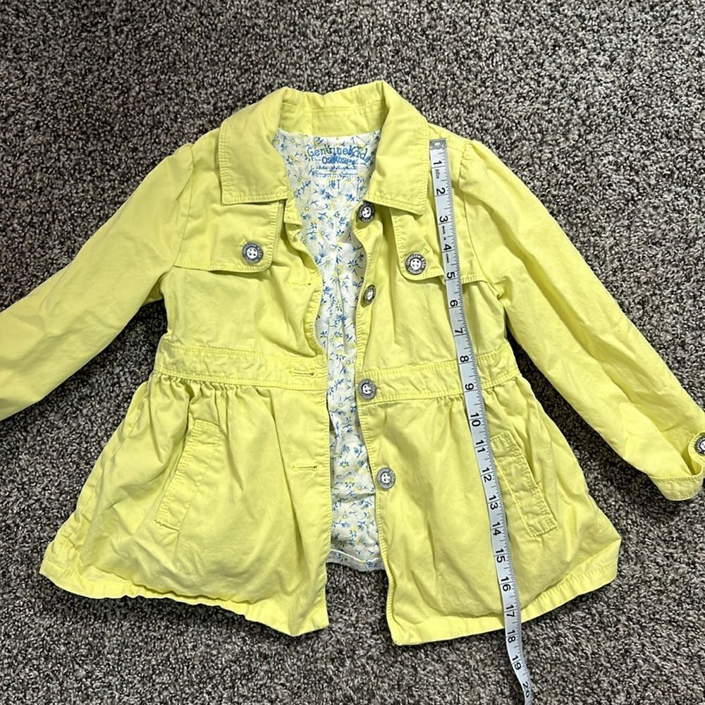 GENUINE KIDS from Oshkosh Yellow Spring Jacket - Picture 3 of 8